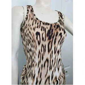 Dynamite Animal Print Racerback Tank top XXS EUC